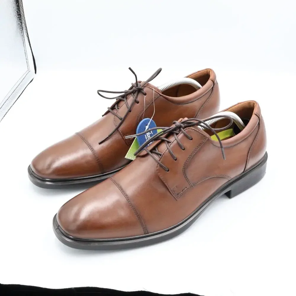 Florsheim Forecast 12191 Men's Size 11M Brown Leather Waterproof Cap Toe Oxford